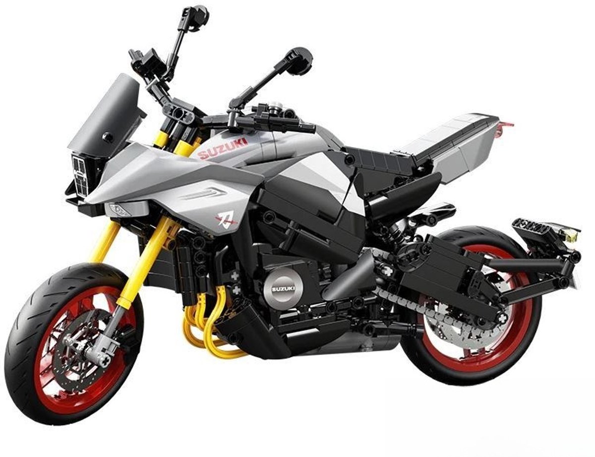 C59021W SUZUKI Katana motorfiets bouwset | City fast champions adventure | Creator and classic motor bouwpakket | Technic speelgoed ideas voor volwassenen | Icons furious speed set geschikt voor Lego | Technische bouwdoos met 1104 bloks