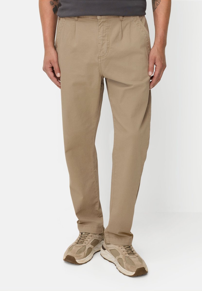 camel active Relaxed Fit chino met 2-weg stretch - Maat menswear-32/30 - Braun