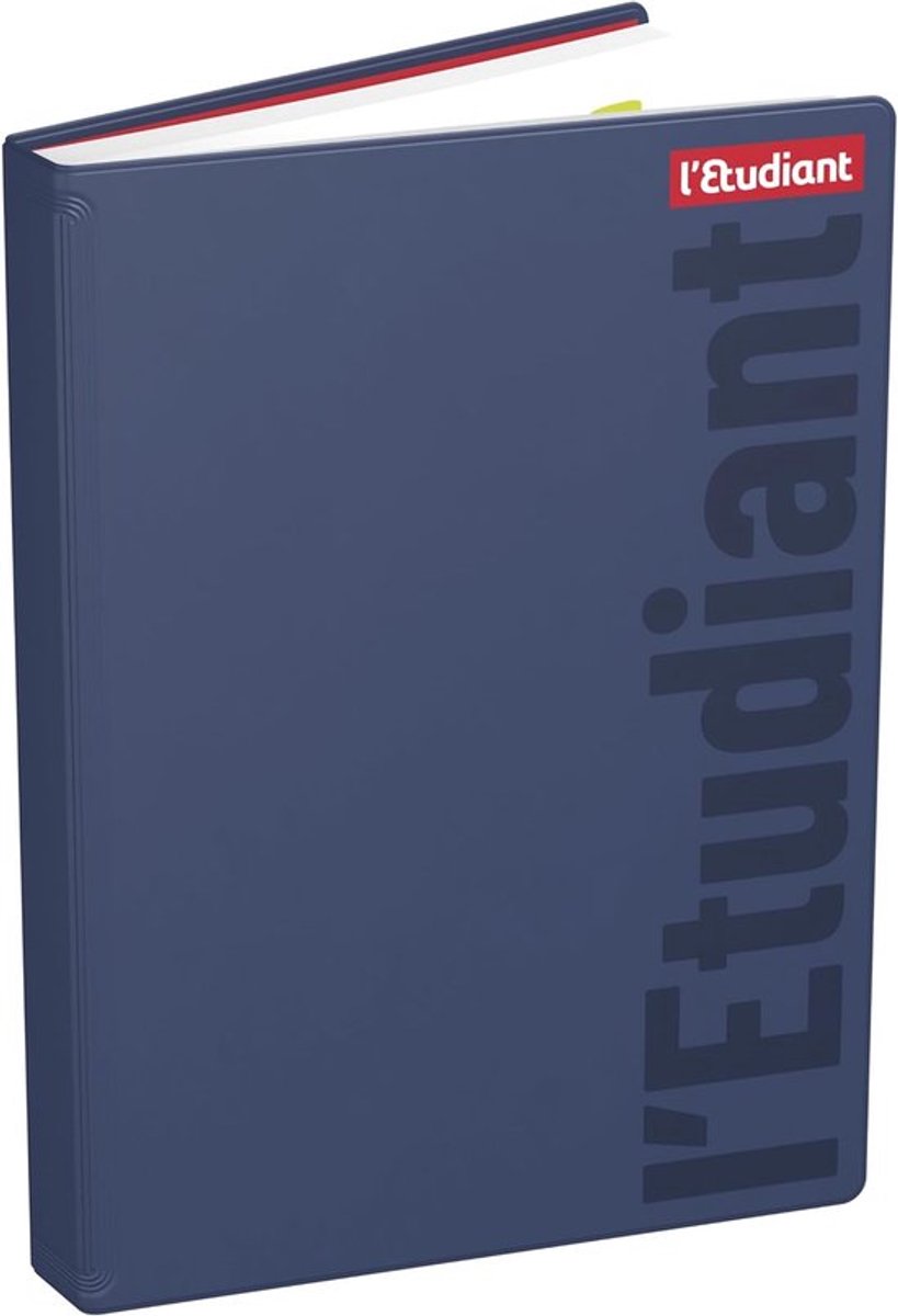 SnelShoppen - College School Diary 2023-2024, Dagindeling, 15x20 cm, PVC Schutblad, Gevoegd, Blauw, 352 Pagina's, Ecolabel, Schoolplanner