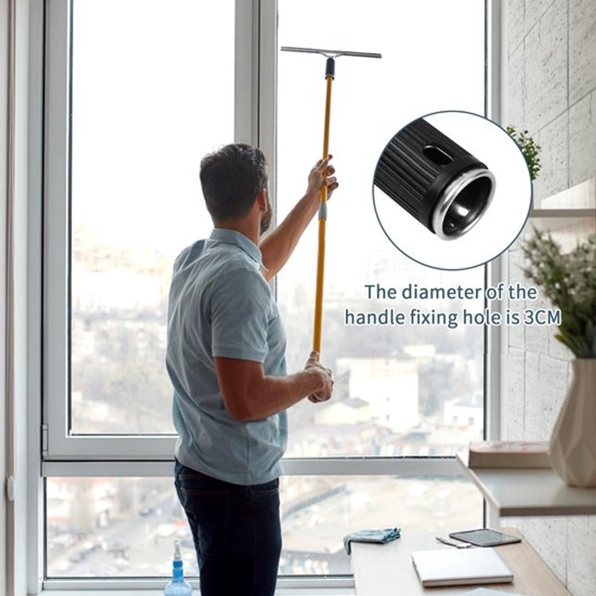 Professionele rubberen borstels, multifunctionele raamtrekker, 35 cm, siliconen raamtrekke