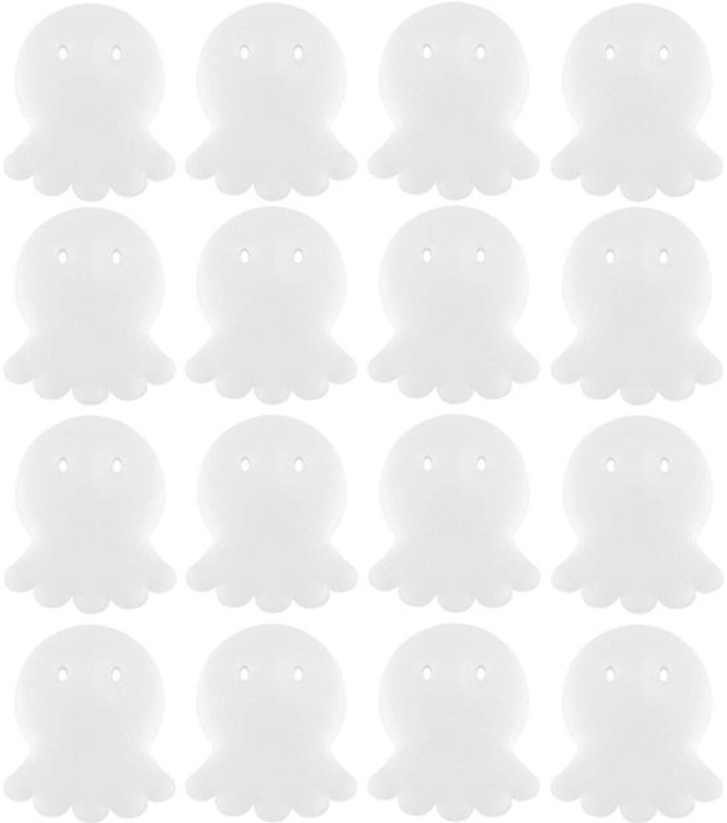 Absorberende Sponzen 16 Stuks - Olieabsorberende Sponzen - Filters voor Zwembad/Spa - Octopusvormig - Herbruikbaar - Eenvoudig Schoonmaken - Olieabsorberende Spons