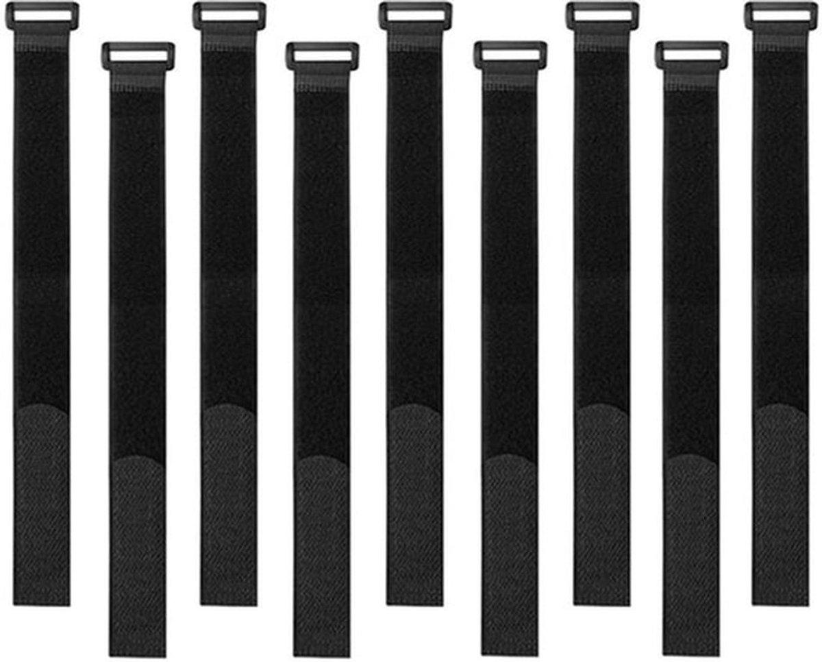 Herbruikbare Kabelbinders - Multifunctionele Kabelbinders - Zwart - Nylon en Kunststof - 30 Stuks - Geschikt voor Organiseren