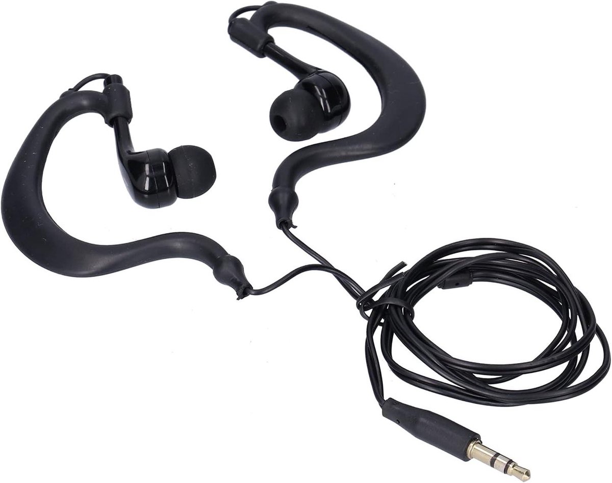 Waterdichte Oordopjes - Onderwater Koptelefoon - Zwemmen Muziek Luisteren - IPX8 Waterdicht - 80cm Snoer - Zwart