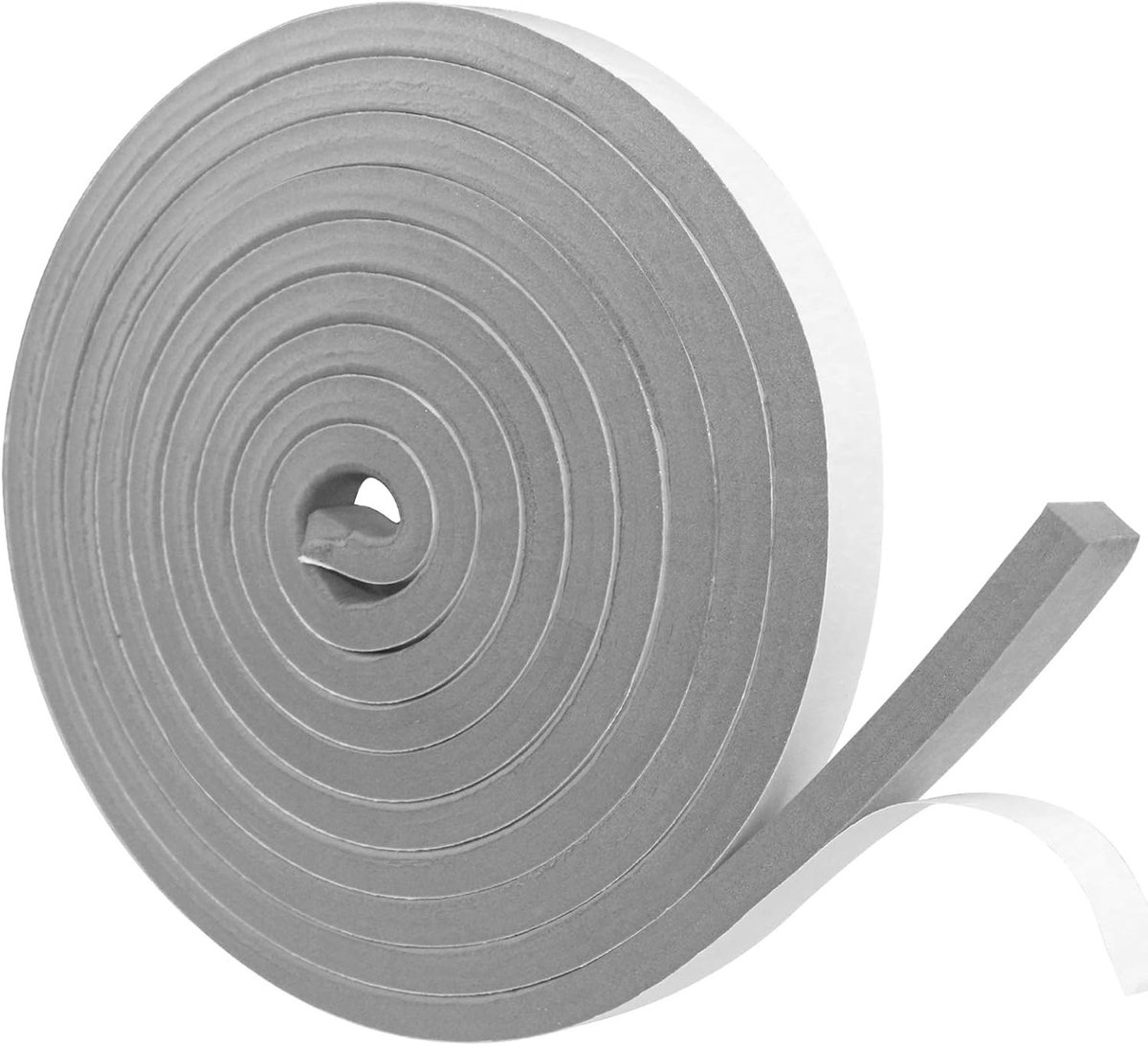 Zelfklevende Foam Rubber Sealing Tape, Geluiddicht en Waterdicht, 12 mm x 12 mm, 4 m Lengte voor Effectieve Afsluiting en Isolatie
