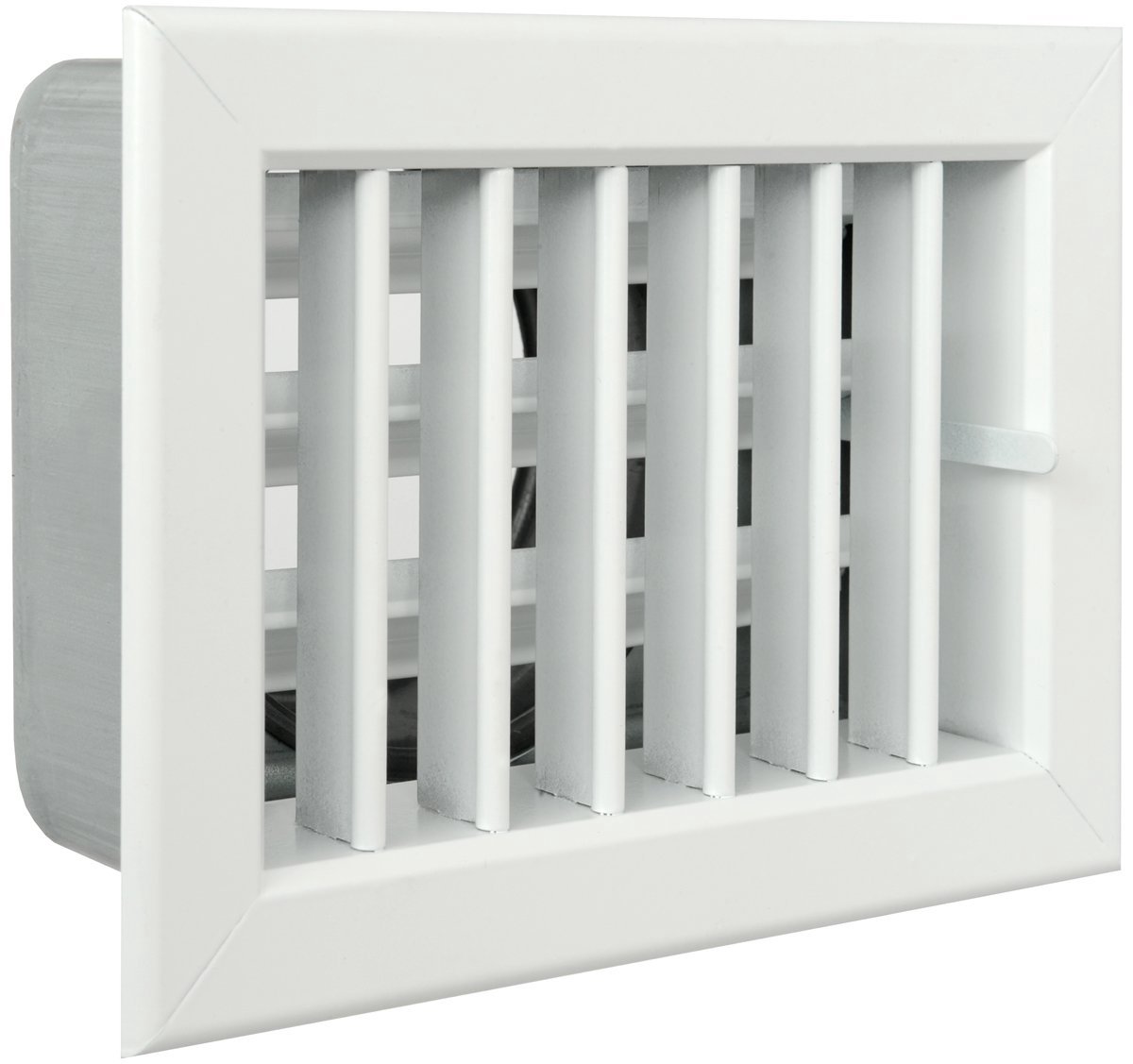 SnelShoppen - Rooster Ingebouwd voor Open Haarden - Aluminium Gelakt Wit - 180 x 130 mm - Ventilatie Rooster voor Haard, Wandmontage, Geschikt voor Bi