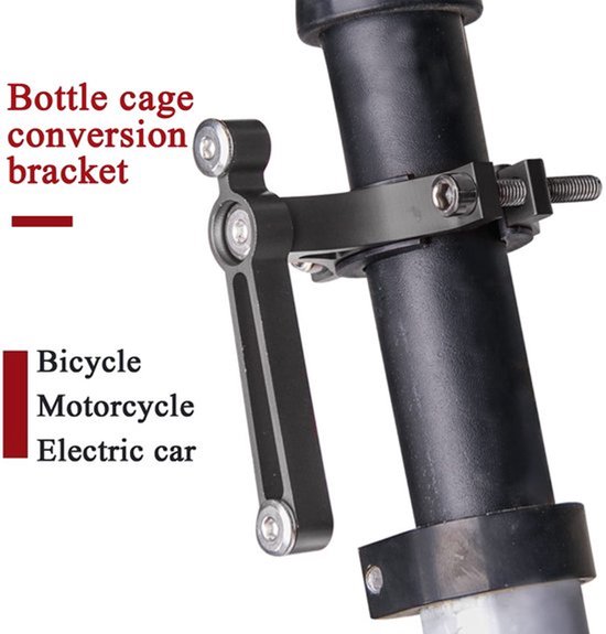 Fiets bidonhouder - Aluminium drinkfleshouder - Geschikt voor mountainbike - Grijs - Lichtgewicht flessenhouder - Ideaal voor lange ritten van Fiets. — afbeelding 3