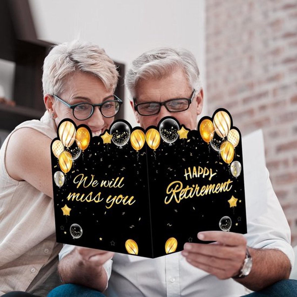 Afscheidswenskaart Jumbo - 28x44cm - Pensioenkaart - Vaarwelkaart - Feestartikelen - Premium Karton - Inclusief Envelop
