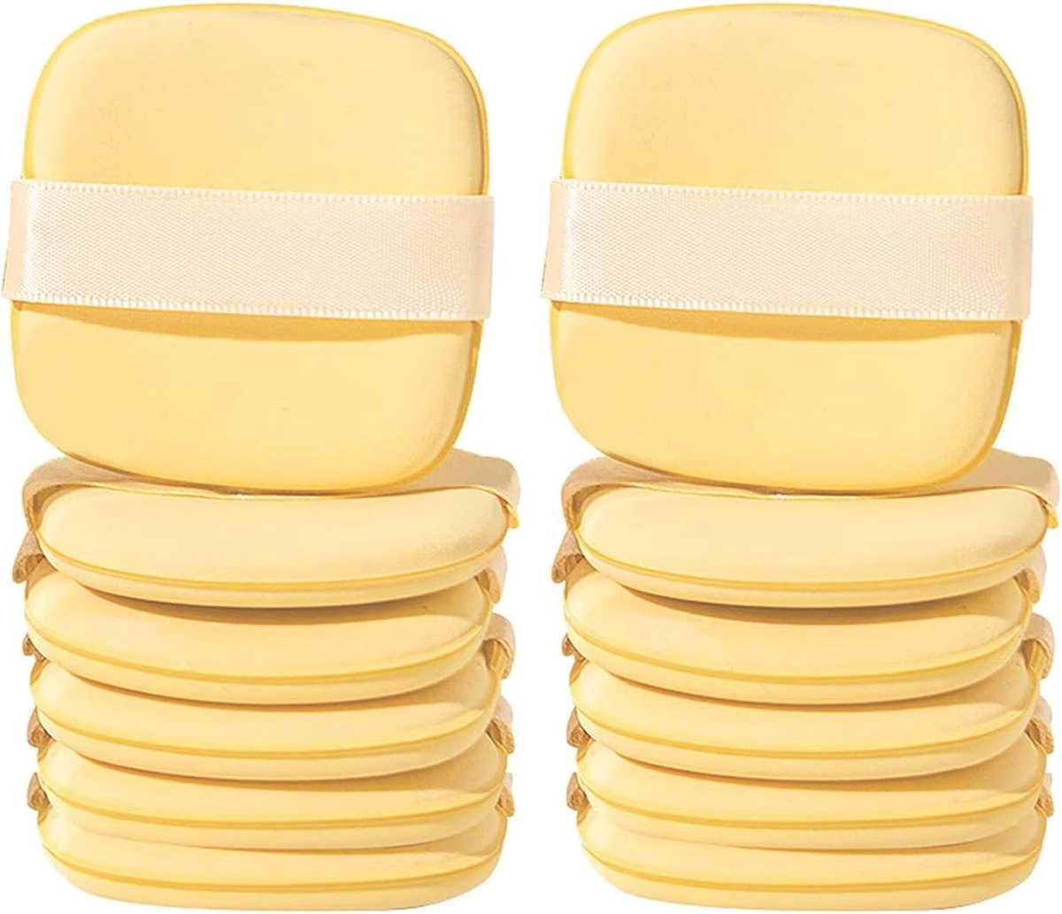 Set van 12 Wasbare en Herbruikbare Make-up Sponzen - Ultra Zachte Beauty Sponzen voor Vloeibare Foundation, Concealer en BB Cream