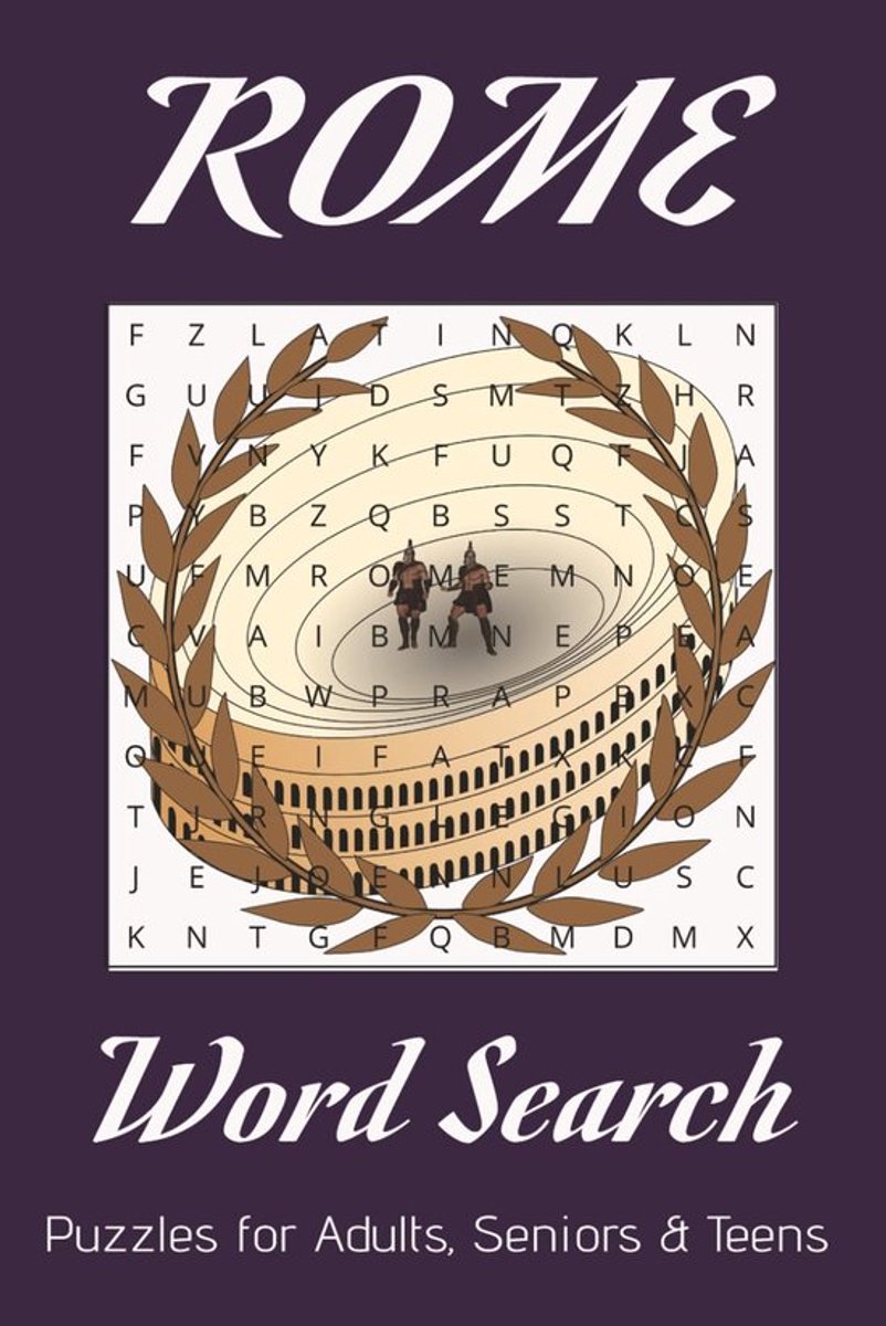 SnelShoppen - Rome Woordzoeker Boek: Woordzoekpuzzels over Rome, Romeins Rijk, Vaticaanstad, 110 pagina's, 50+ Puzzels, 6x9 inch, Perfect voor Vakanti