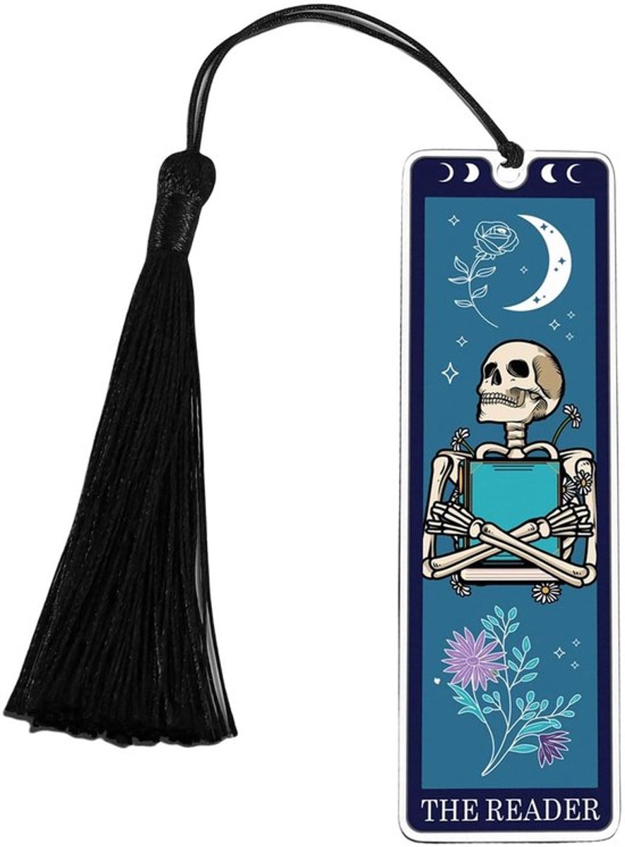 Boekenlegger Grappig Ontwerp - Tarot Boekenlegger - Geschenk voor Mannen/Vrouwen - Horror Thema - Elegant Design - Nuttig voor Boekenliefhebbers - Boekensteun