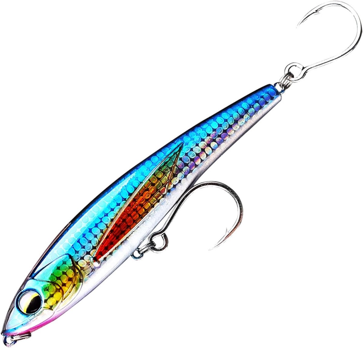 SnelShoppen - 12cm/50g Verzwaarde Werp Aas, Sinking Lures voor Zeevissen, Innovatieve Gewicht Aanpassing, Hoogwaardige Aas voor Sportvissers
