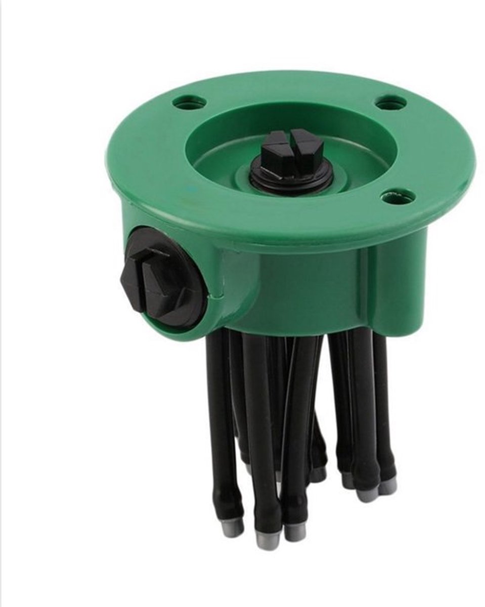 360 graden, automatische tuinsproeier met meerdere koppen, bloemsproeier, tuingereedschap, irrigatie, sproeien, bloemsproeier, 3 stuks