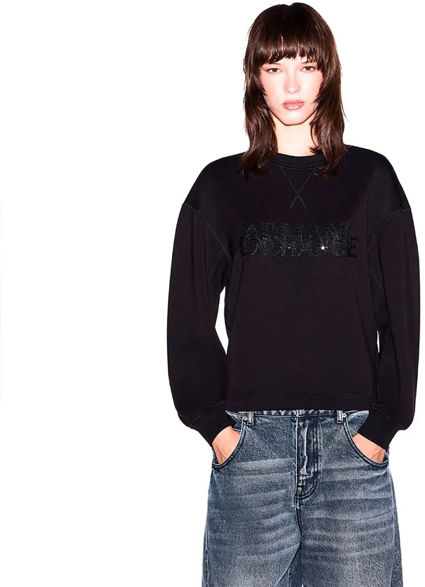 Armani Exchange Xw002397_af13397 Sweatshirt Zwart XS Vrouw