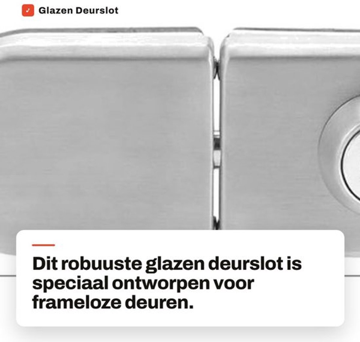 Deurslot Robuust - Cilinderslot - Deurslot Buitendeur - Deurslot met Sleutel - Deurslot Binnendeur - Roestvrijstalen Behuizing - Glazen Deurslot