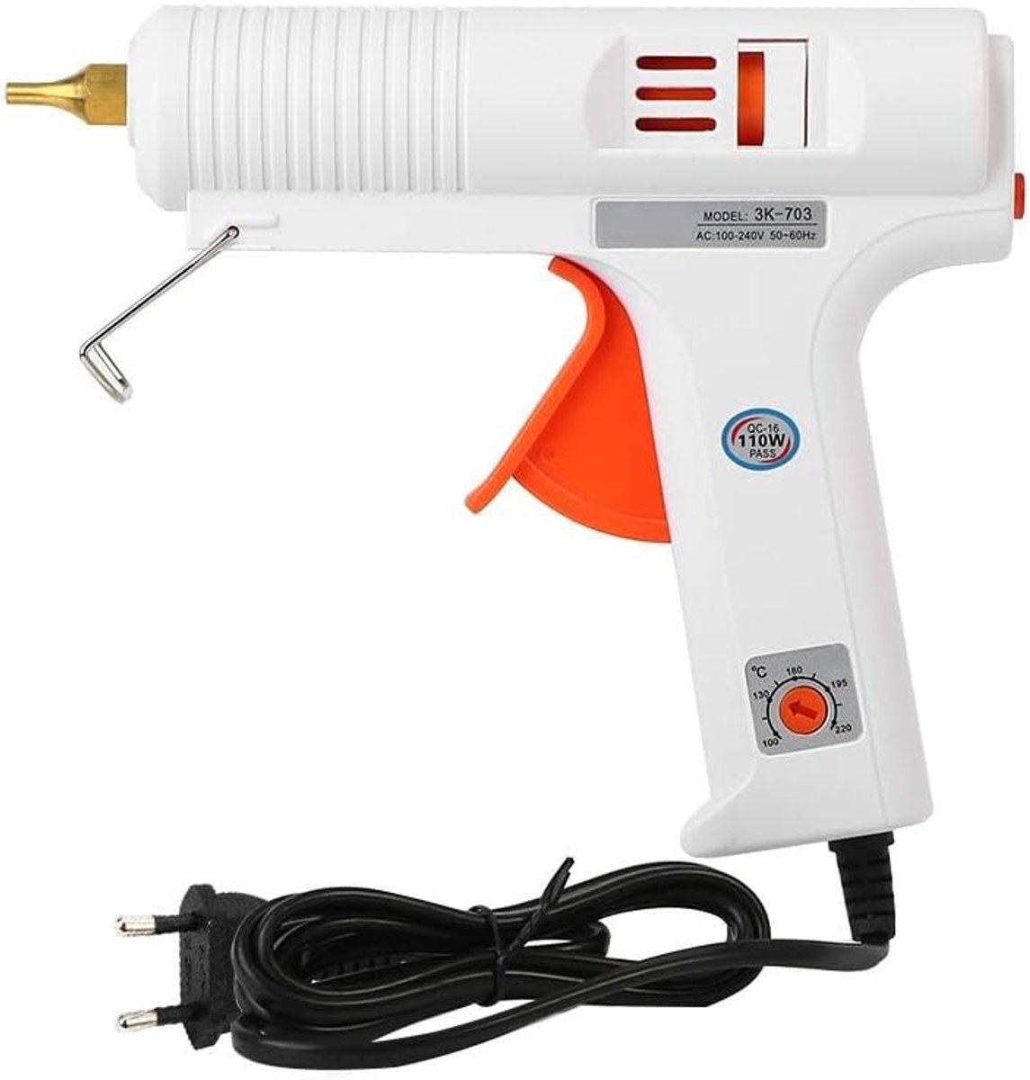 Thijox - Mini Heet Siliconen Pistool 110W - Professioneel Lijmpistool met Verstelbare Temperatuur 100-220°C - Ideaal voor Handwerk, Knutselen en Repar