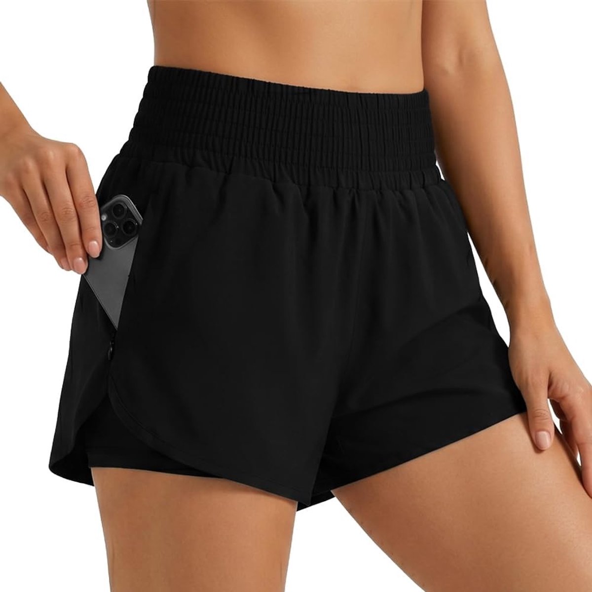 Dames Zomer Zwemshorts met Hoge Taille, Sneldrogend en Elastisch - Perfect voor Strand en Zwemmen