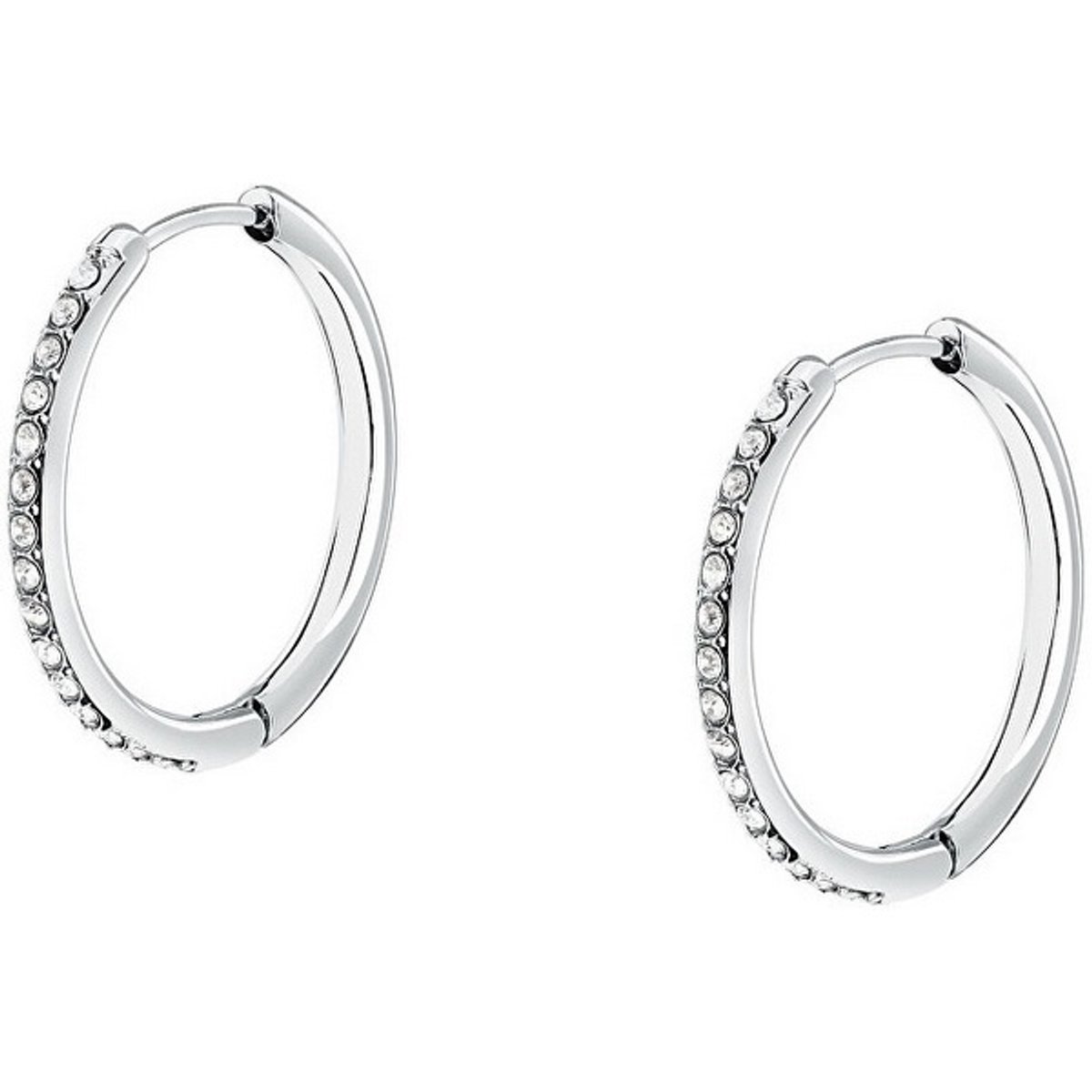 MORELLATO CREOLE SAUP24 STAINLESS STEEL OORRINGEN MET KRISTALLEN 1 PAAR