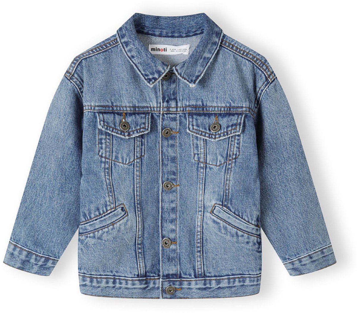 Minoti spijkerjas jongens klassiek denim - katoen - blauw