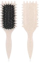Kam - Groene krulkam voor het stylen van haar | Krulkam voor het stylen van haar | Krulkam voor het stylen van haar (gebroken wit)