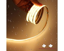 JOYLIT 24V COB LED Strip Waterproof 6M 3000K Warm White CRI 90+ 320LEDs/M Pointless Evenly Illuminated Dimmable LED - ShopVlot