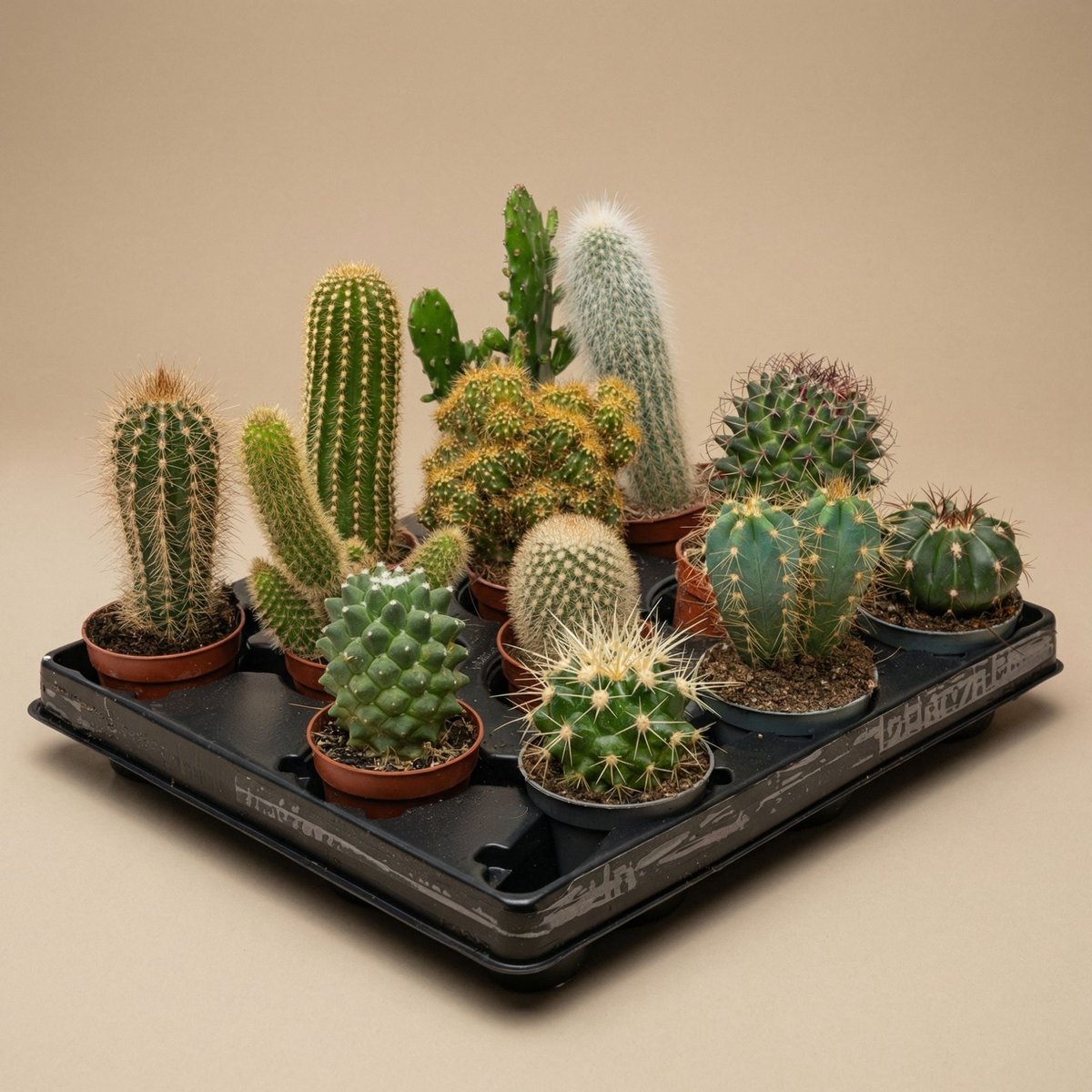 Cactus Set van 12 - ↑ 8–12 cm
