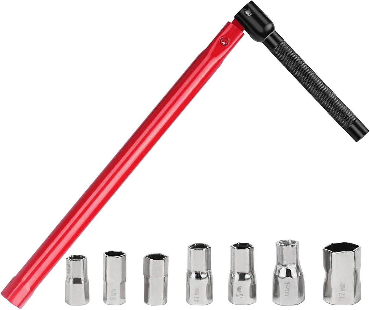 Floor Faucet Wrench Set, 8 Pcs Standing Faucet Wrenches, 8-17mm Basin Fixture, Fixture Wrench, Faucet Mounting Tools - ShopVlot