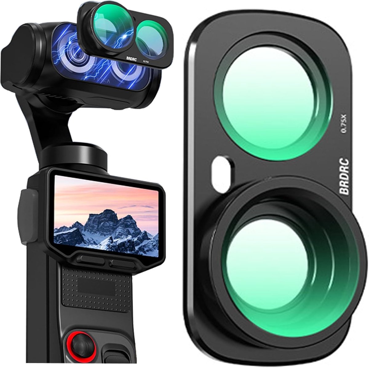 Groothoeklens voor Insta360 Luna Ultra, groothoeklensfilter, magnetisch, 115° buitenfilter, camera-accessoires voor - ShopVlot