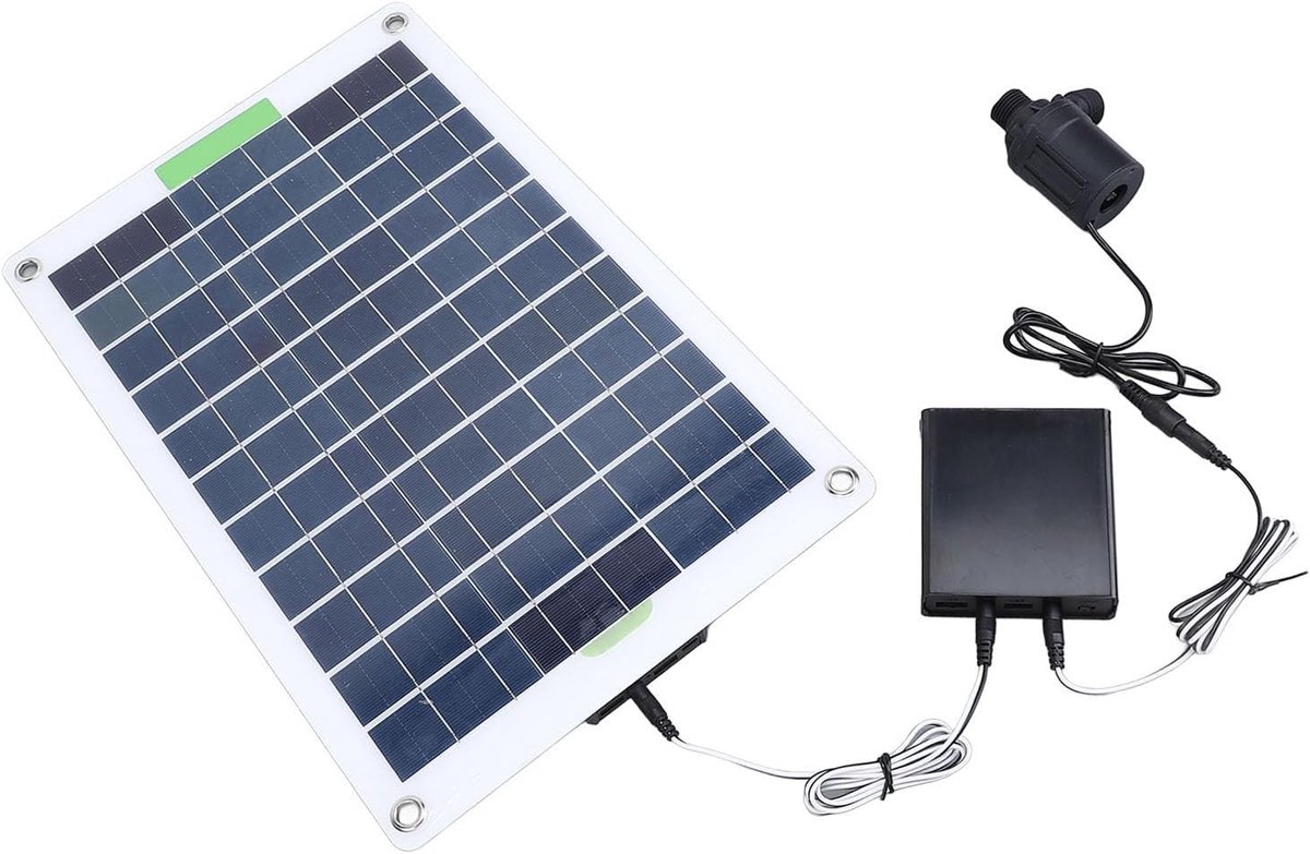 Solar Water Pump, Solar Fountain Pump 16.4ft Cup With 100W Solar Solar Water Fountain For Pond,Fish Pond,Natural - ShopVlot