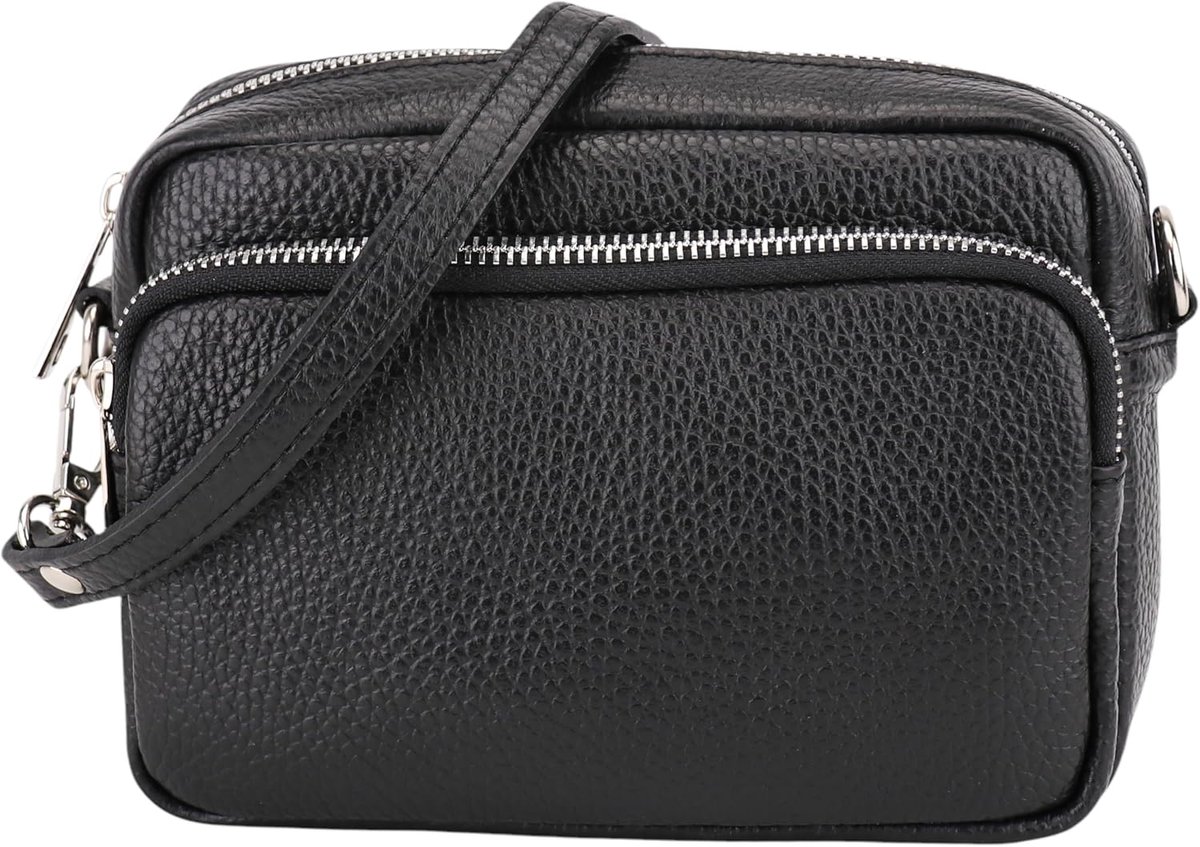 SH Leder Genuine leather shoulder bag clutch small bag evening bag everyday bag with adjustable shoulder strap 18x13cm - ShopVlot