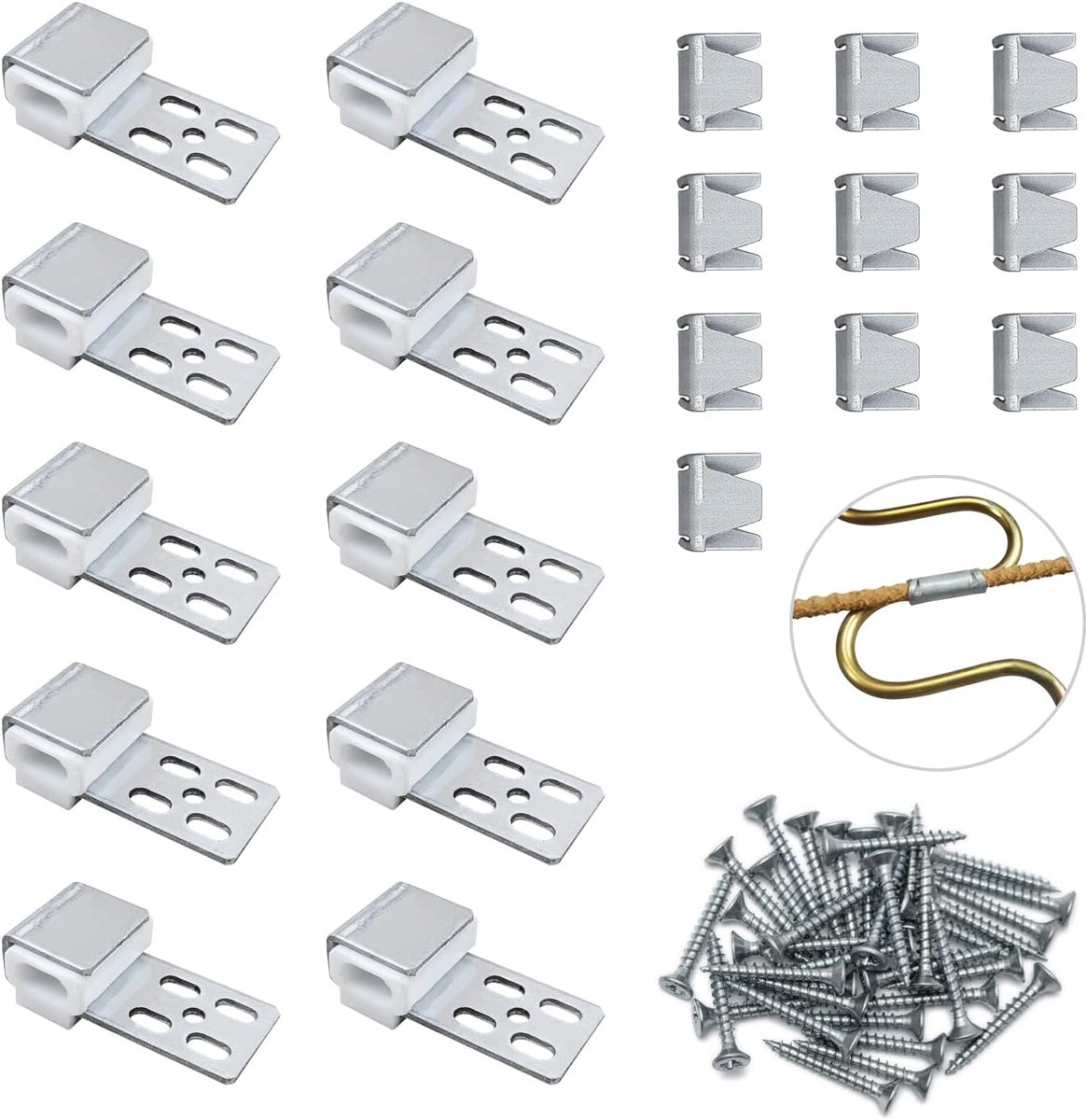JINTANG Sofa Spring Clips, Replacement Set for Sofa Springs, Furniture Spring Set for Quick and Economical Repair of - ShopVlot