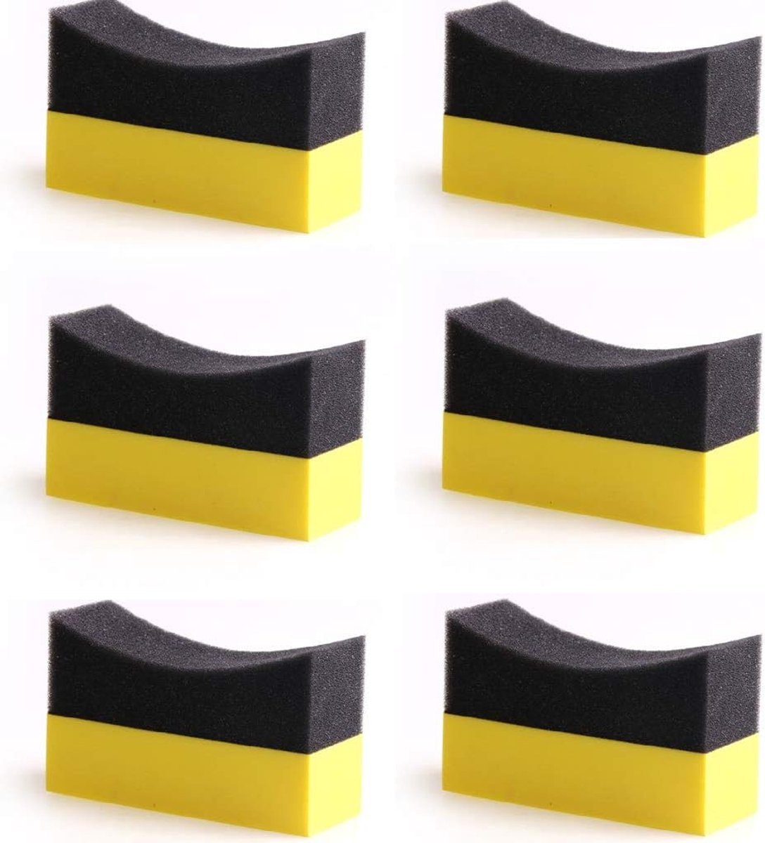 ZIRAN Reinigingsspons, 6 stuks, kruidenopzetstukken voor de contouren van de band, polijsten, glans, verf - ShopVlot