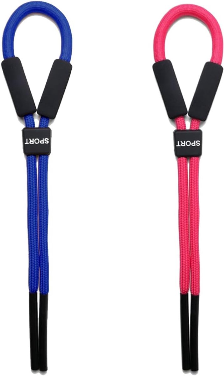 Pack of 2 Glasses Straps, Glasses Holders, Swimming Goggles Strap for Vision and Sun, Glasses Strap for Men and Women - ShopVlot
