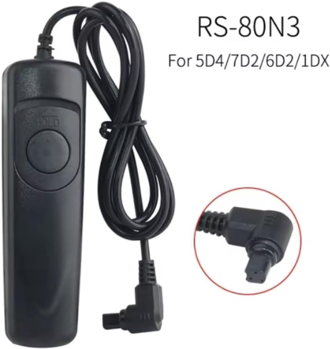 Afstandsbediening Kabel Camera Release - Autofocus en Belichtingsmeting - Geschikt voor Canon EOS R1 R5 5D Mark IV - ShopVlot