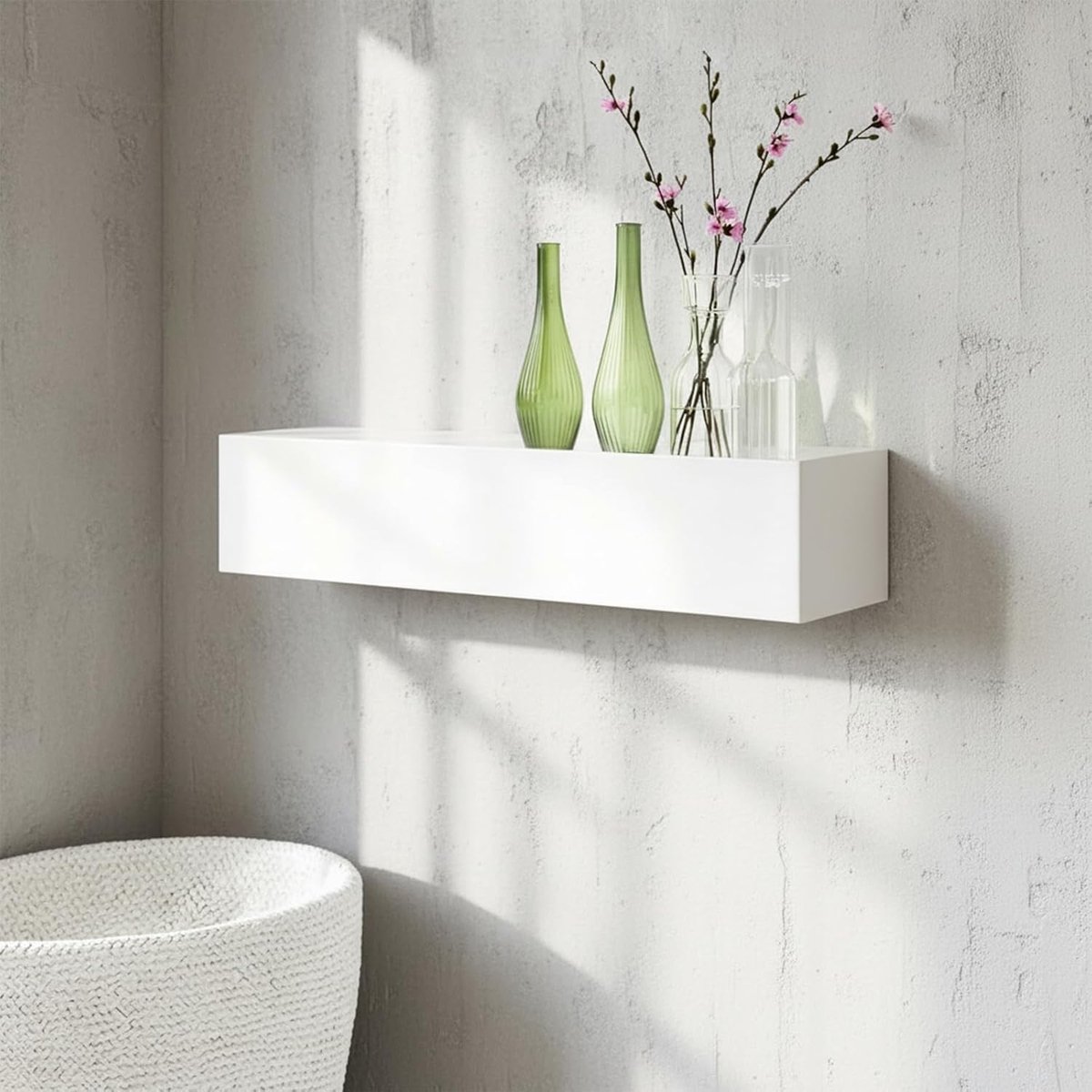 Sleutelrek met haken 30 x 7,5 cm - metaal en hout - 5 haken - ruimtebesparende sleutelhouder voor hal - ShopVlot