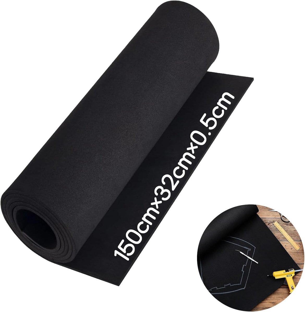 EVA Foam 2 mm 150 x 32 cm - Styrofoam Platen - Flexibel en duurzaam - Perfect voor cosplay en DIY-projecten - ShopVlot