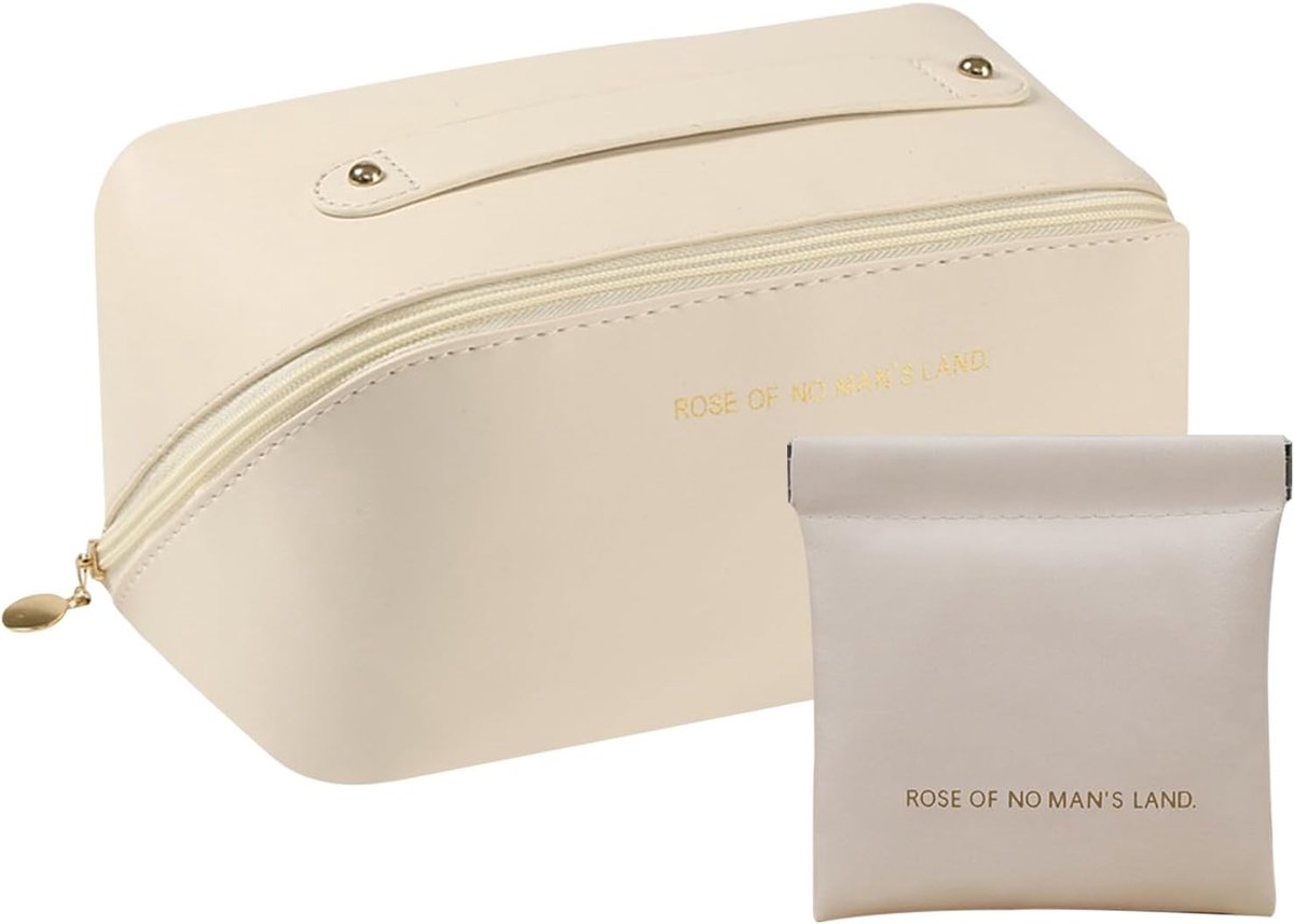 Makeup tas - grote capaciteit - PU leer - multifunctioneel - ideaal voor reizen - ShopVlot