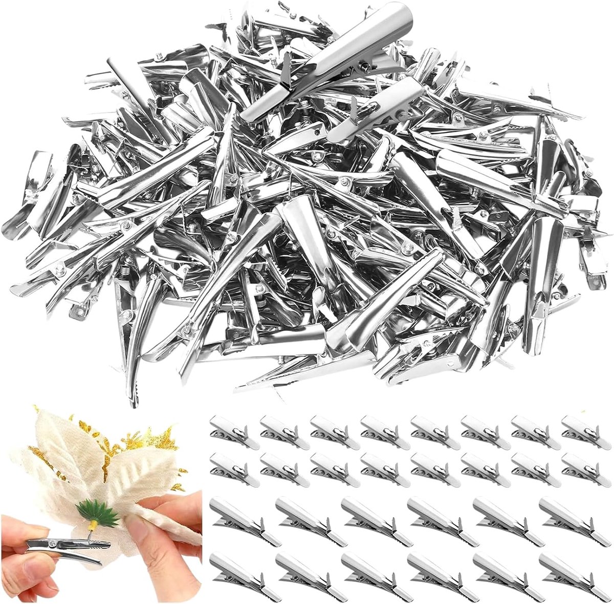 Metalen clips 60 stuks - Voor kerstboomdecoratie - Sterk en duurzaam - Gemakkelijk versieren - ShopVlot