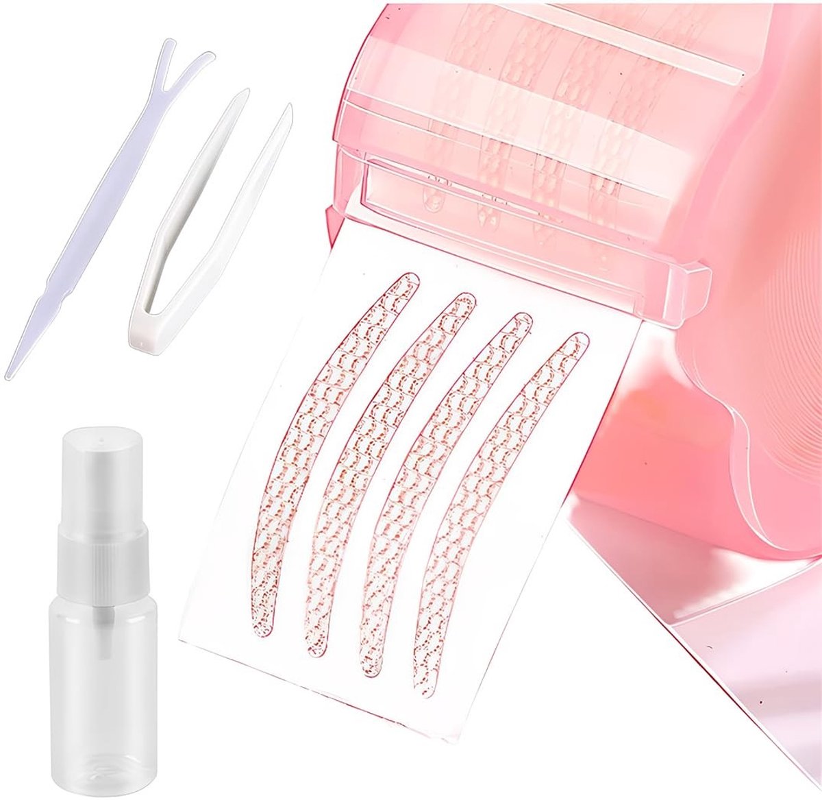 Solidchoice - Onzichtbare Ooglidversteviging Strips met Pincet