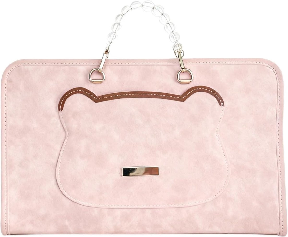 Laptop hoes - Roze notebook tas - Draagtas voor laptop - Veilige opslag voor onderweg - ShopVlot
