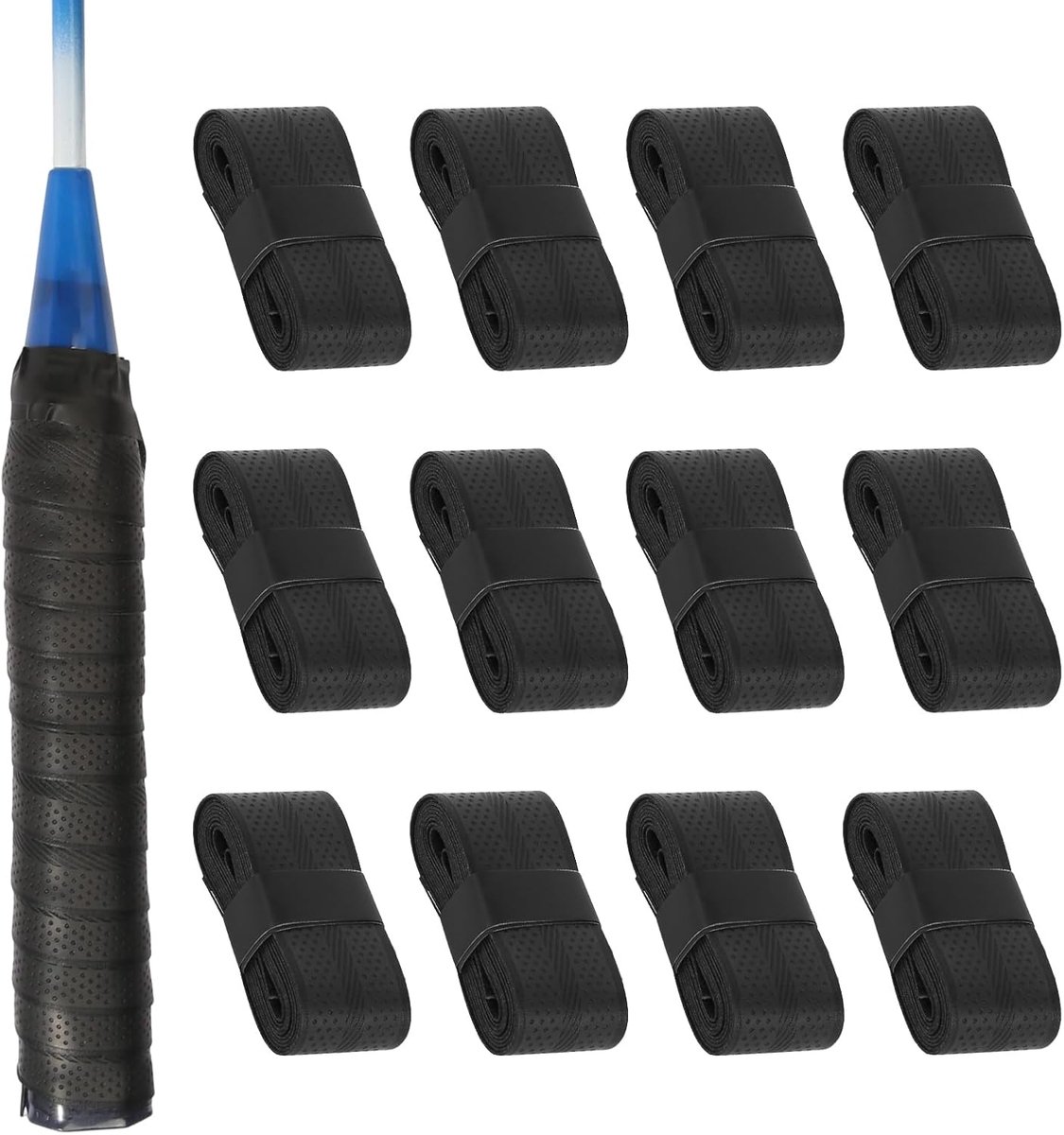 Tennis Grip Band 12 Stuks - Non-slip Overgrip - Ultra-zacht en Schokabsorberend - Verbeterde Balgevoel - ShopVlot