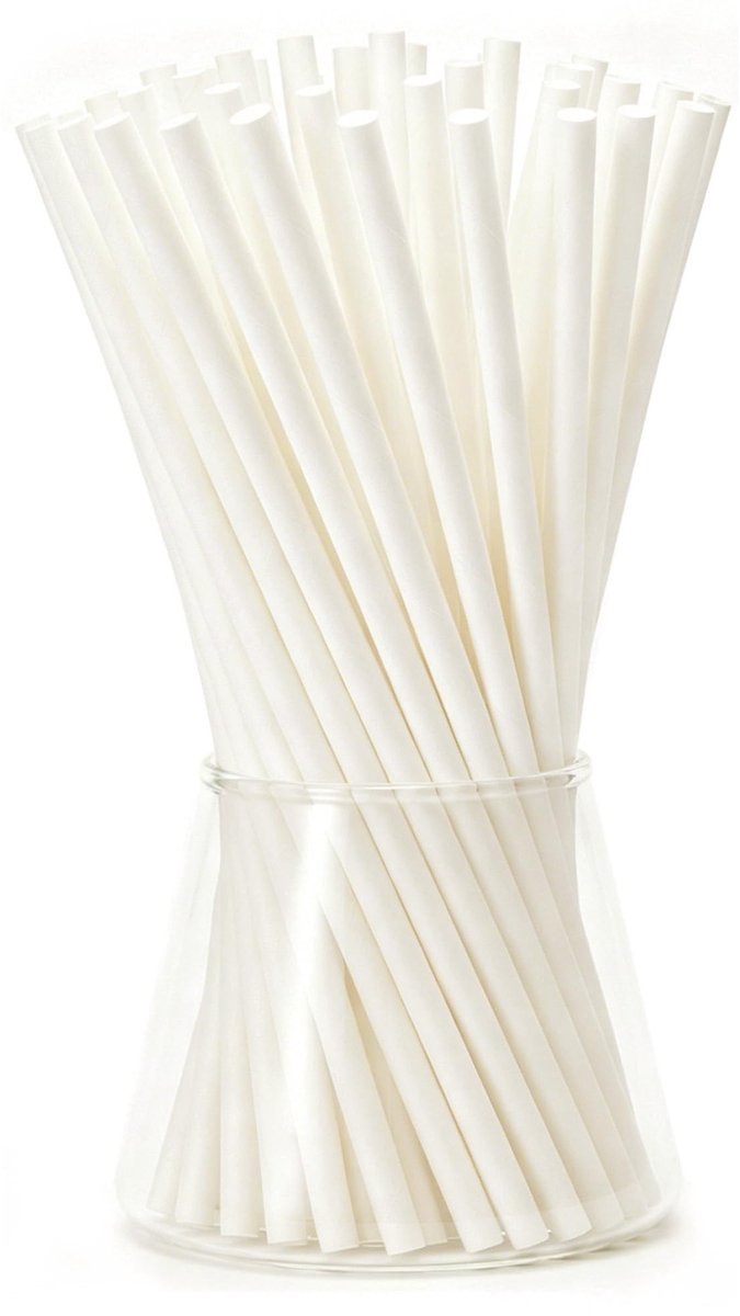 Solidchoice - Set van 100 Biologisch Afbreekbare Papieren Rietjes, Bruin