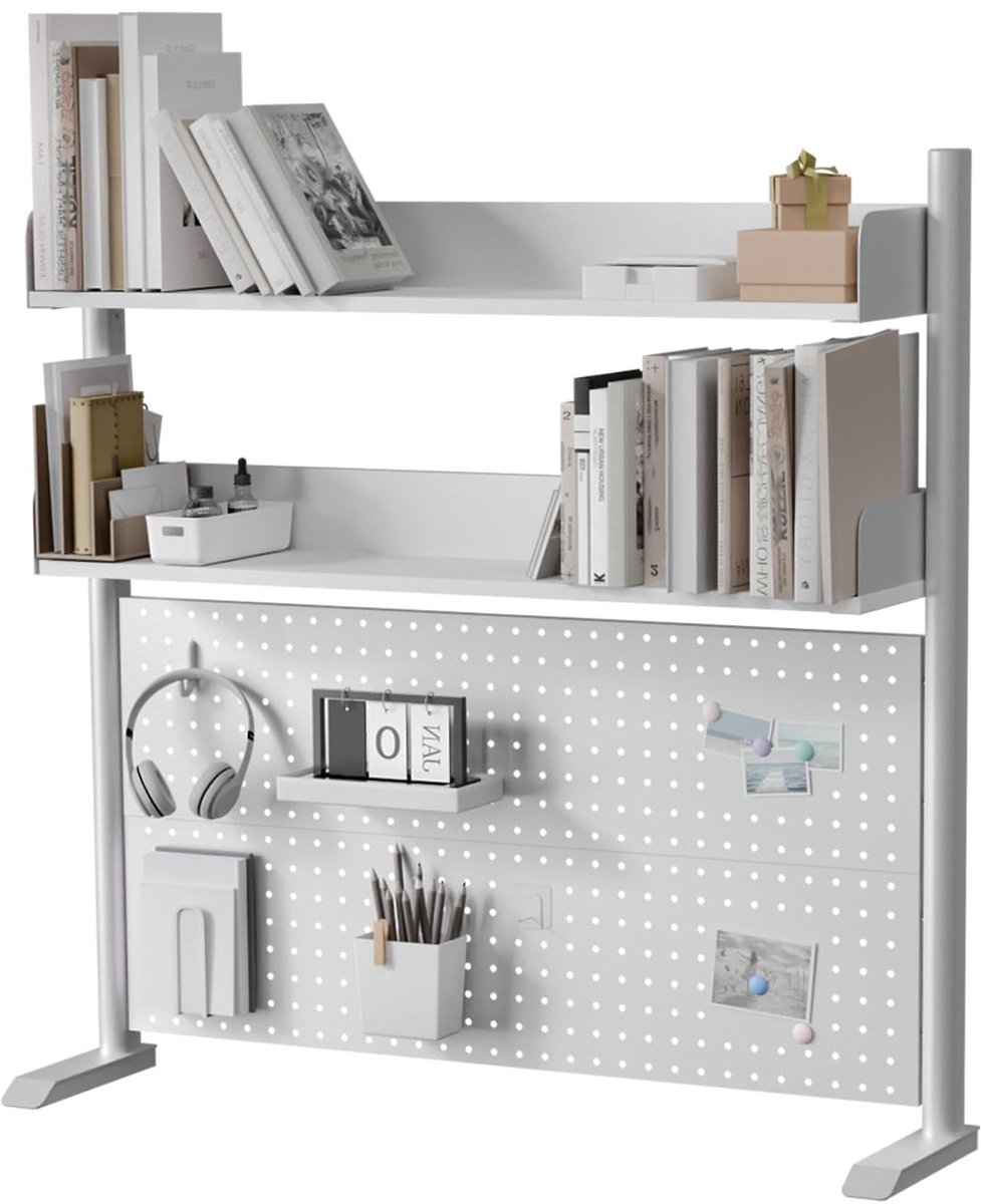 Solidchoice - Bureaurek met 2 Niveaus voor Thuis of Kantoor