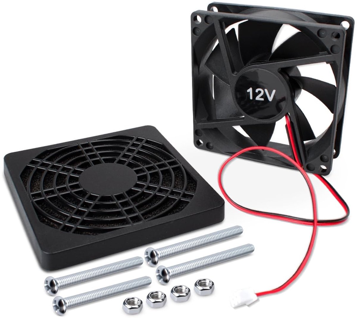 Solidchoice - Mini Stille Elektrische Koelventilator DC 12V