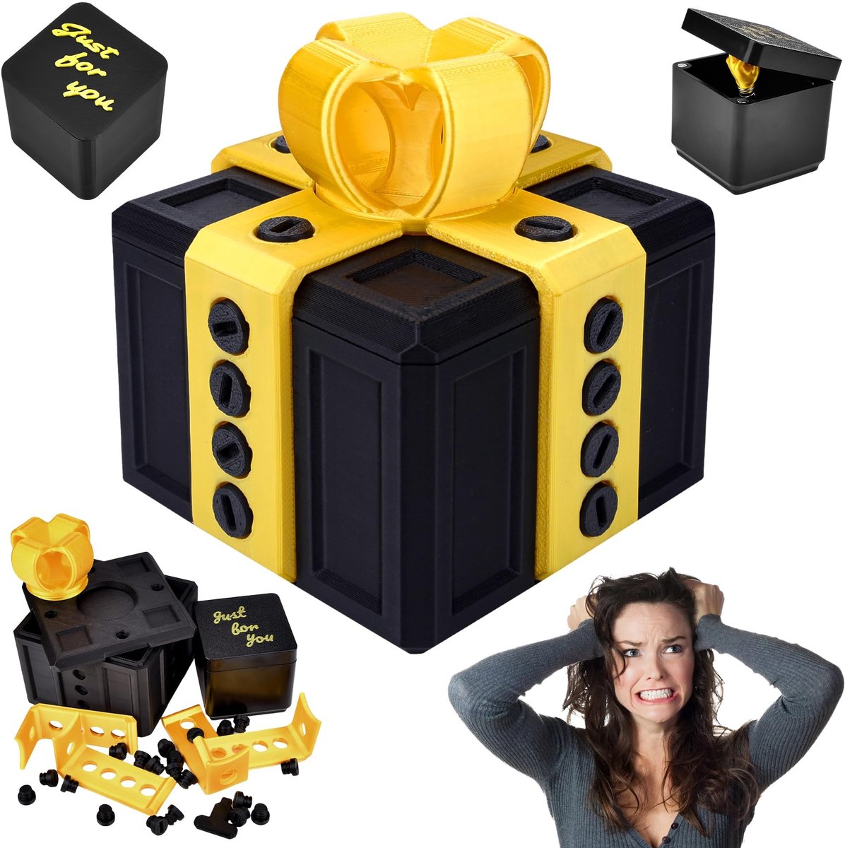 Solidchoice - Grappige Geschenkdoos met Vingergebaar