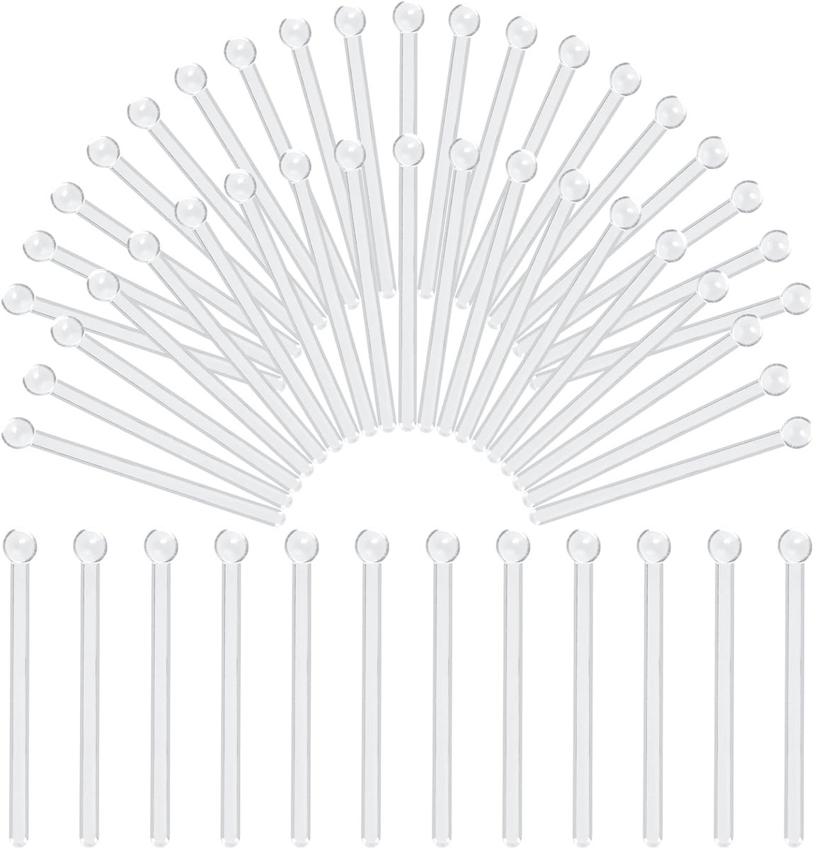 BLMHTWO 50pcs milligram measuring spoons, micro vessels, micro measuring spoon, 150 milligrams plastic measuring - ShopVlot