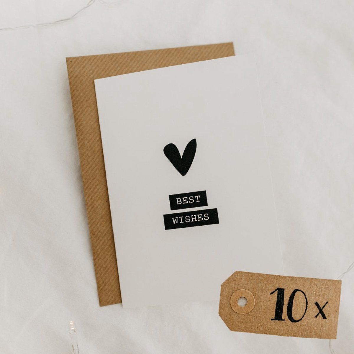 10x hippe nieuwjaarskaarten (A6 formaat) - nieuwjaars kaarten om te versturen - kaartenset - kaartjes blanco - kaartjes met tekst - Luxe kerstkaarten