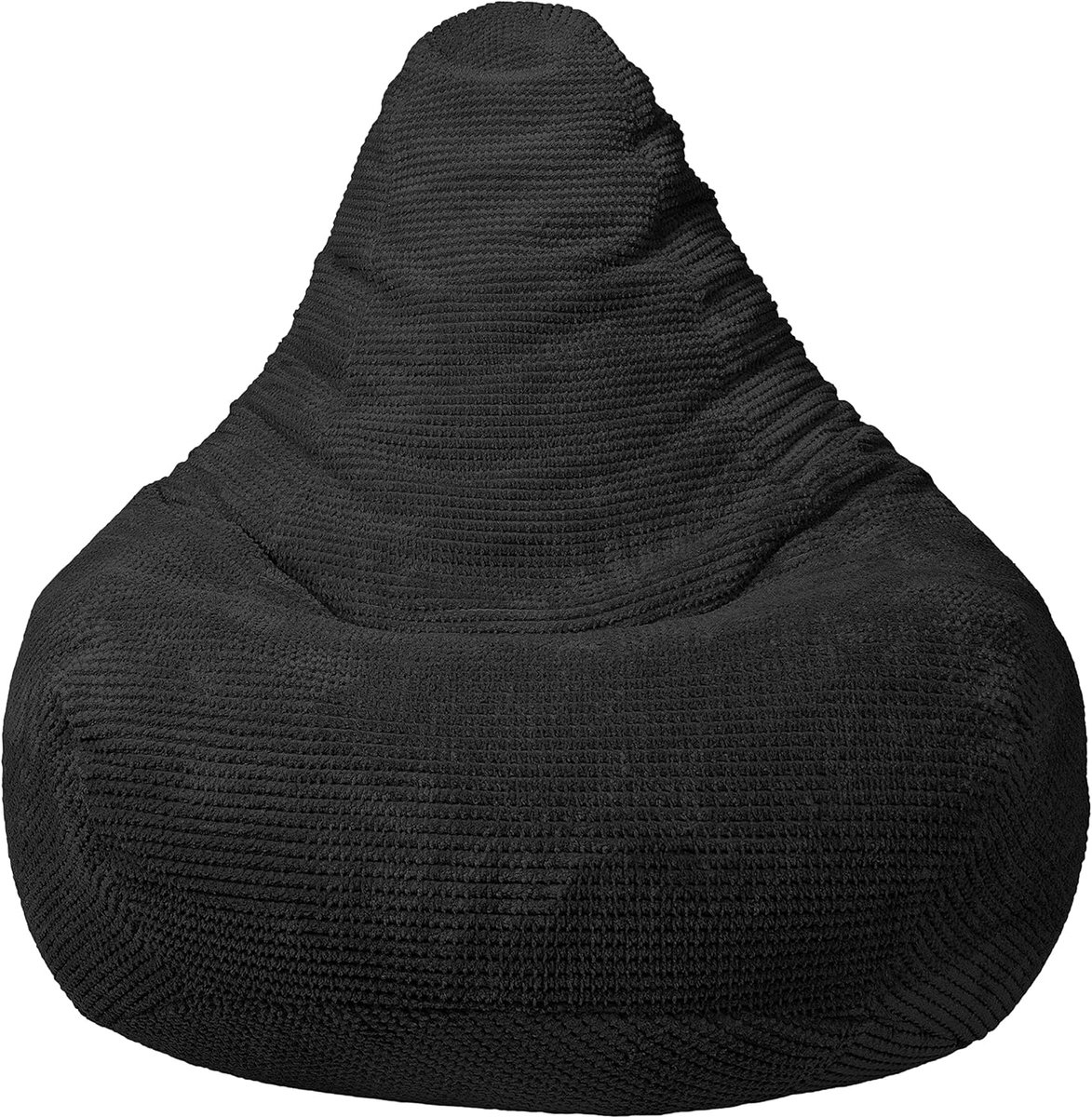Loft 25 Adult Highback Bean Bag Chair - Corduroy Fabric Indoor Living Room Gaming Beanbag Recliner - Internal Lining - ShopVlot