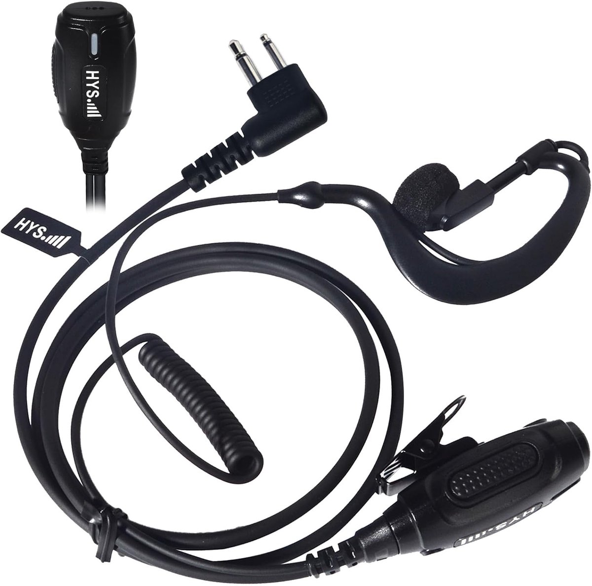 HYS Wireless Headset, Security Headphones, Compatible with Motorola CP040, DP1400, GP68, GP88, GP300, CT150, Pro1150 - ShopVlot