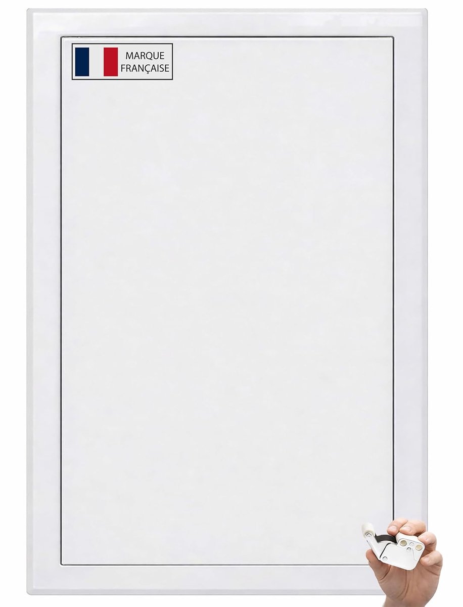 400 x 600 mm, white steel visor, secure locking, especially for ceiling and wall, left/right opening, access panel - ShopVlot