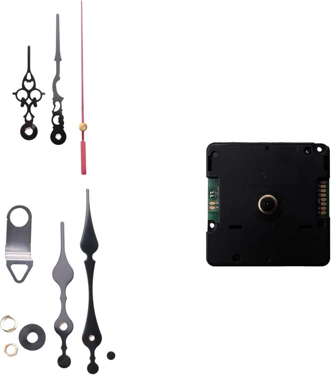 Klok Mechanism Kit DIY Stille Radiografisch Controlled DCF Signaal Mode Duitsland met 2 Handreparatie Vervangingssets - ShopVlot